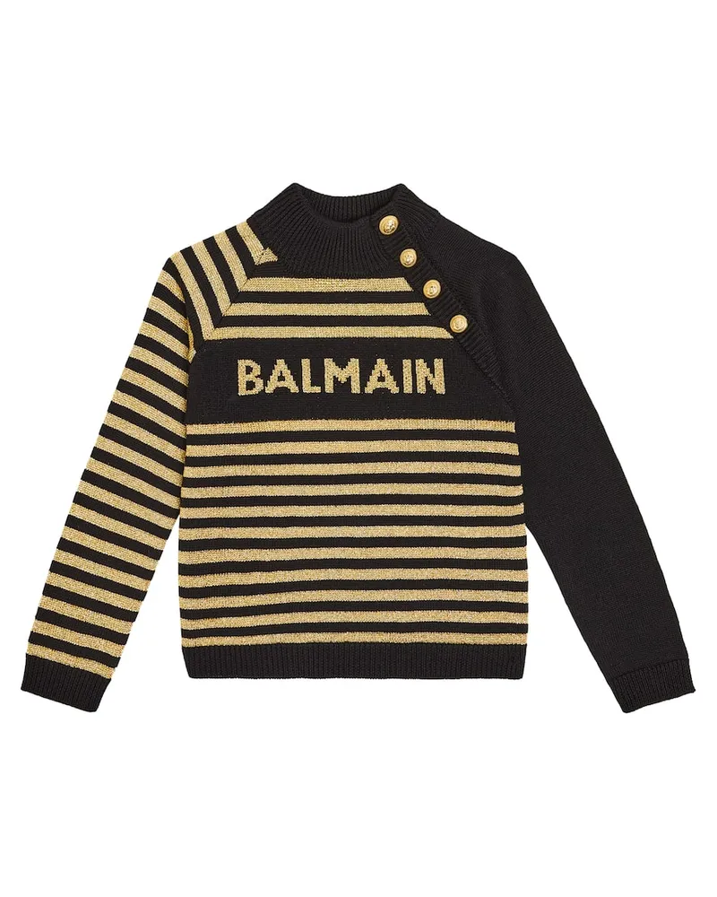 Balmain Pullover aus einem Wollgemisch Multicolor