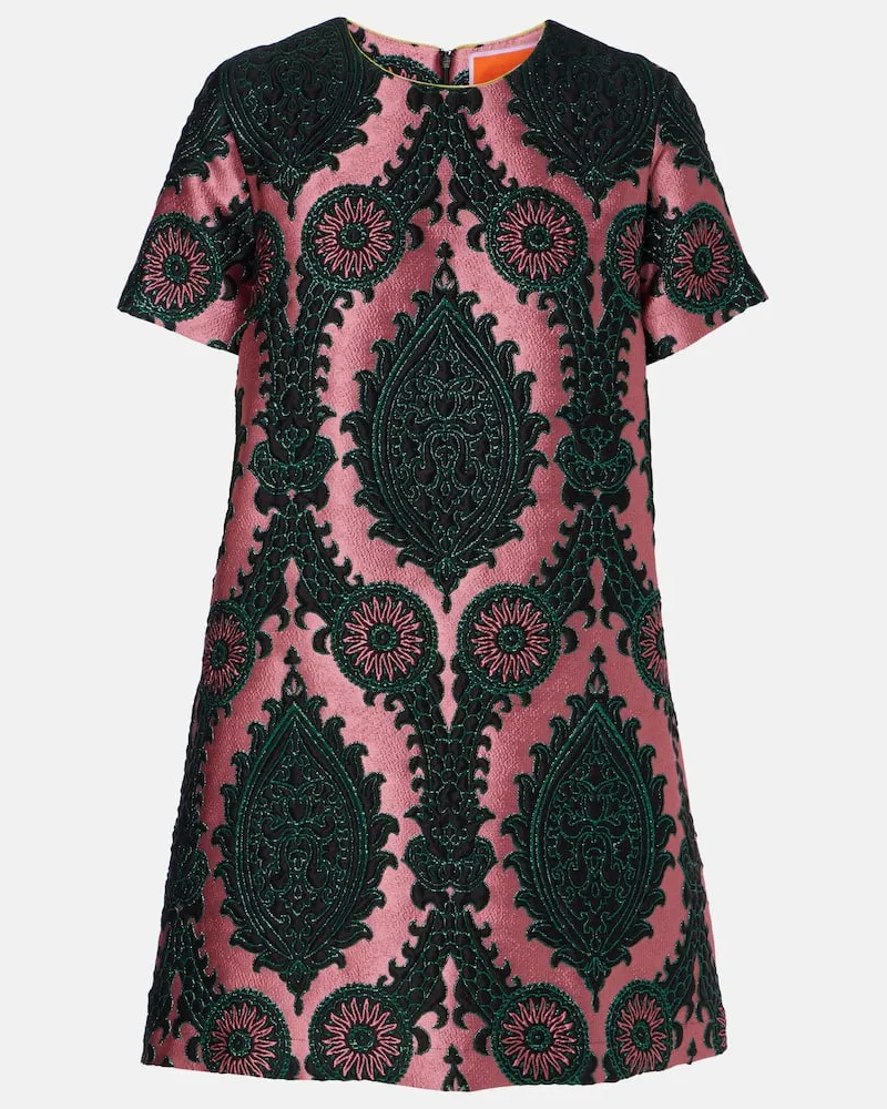 La DoubleJ Minikleid Mini Swing aus Jacquard Rosa