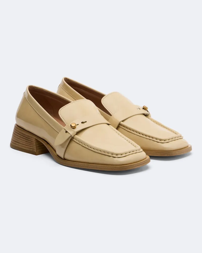 Zimmermann Loafers Astor aus Lackleder Beige