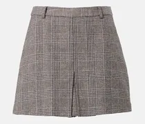 Skort aus Baumwolle und Leinen