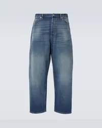 Valentino Garavani Cropped Barrel Jeans Blau