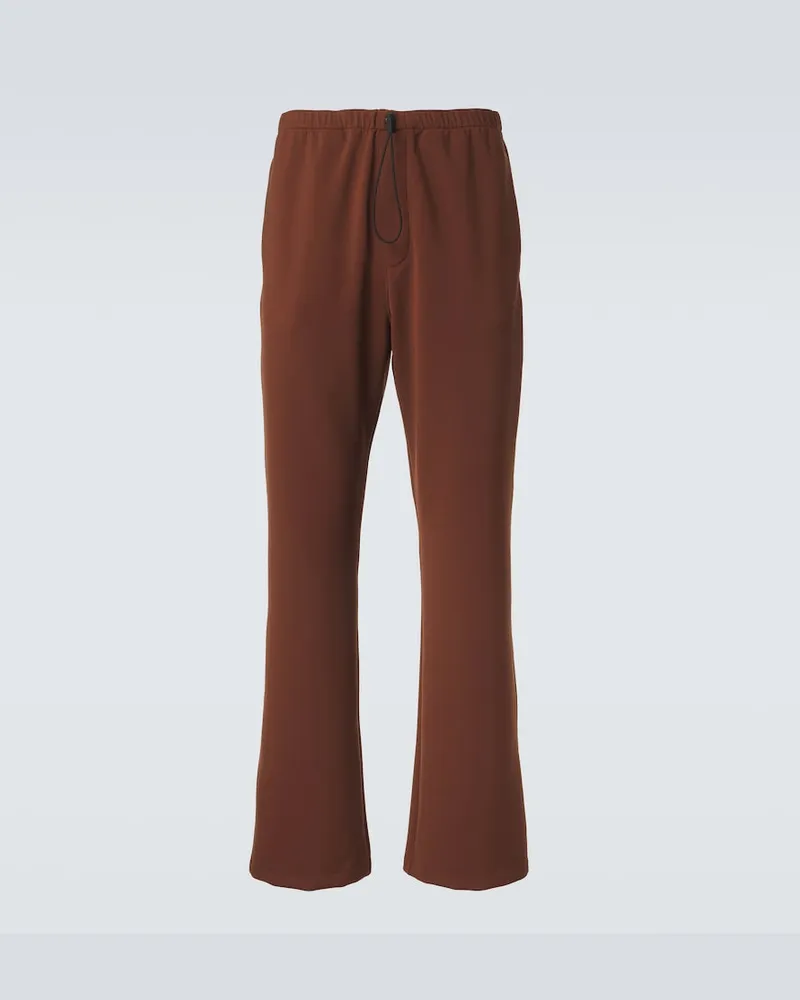 Acne Studios Gerade Hose aus Jersey Braun