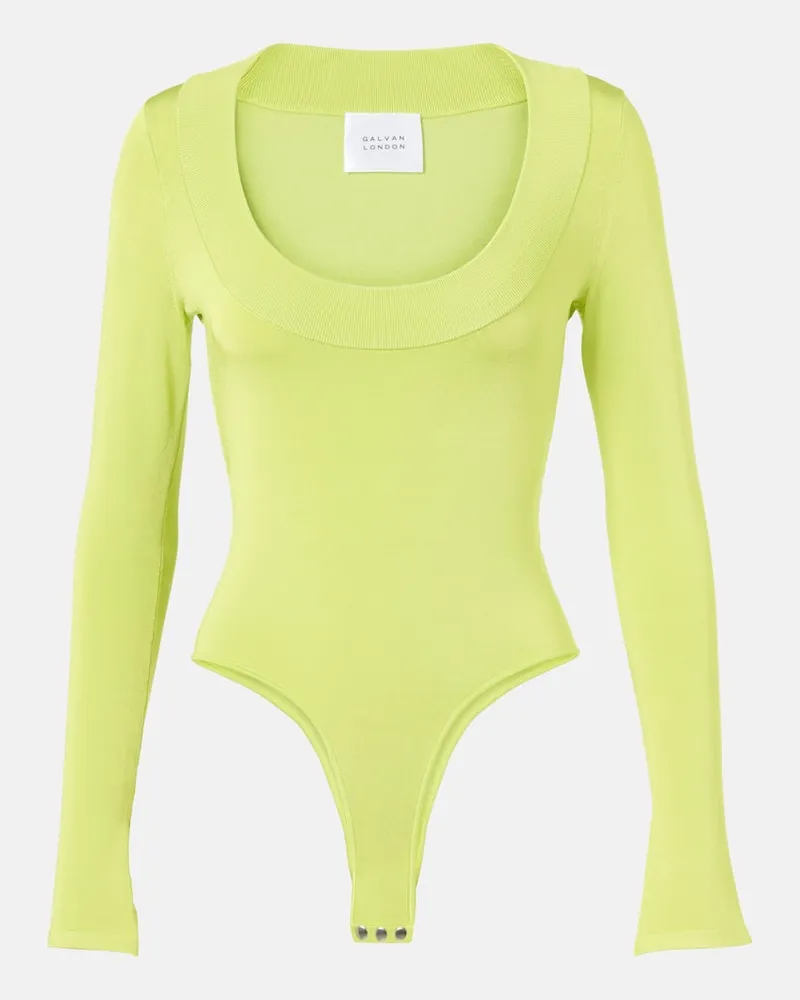 GALVAN Body Sasha aus Jersey Grün