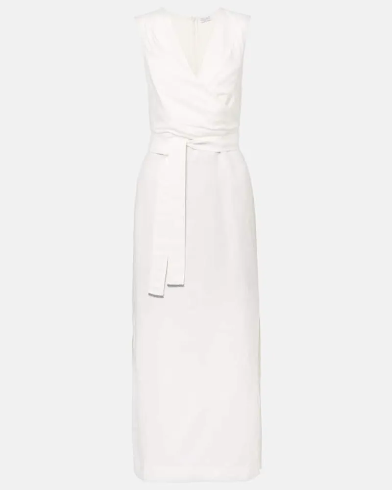 Brunello Cucinelli Midikleid Braun