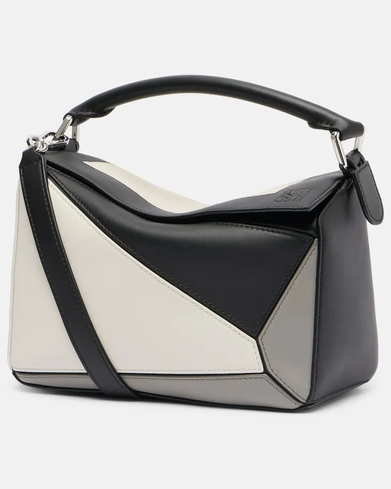 Loewe Tote Bag Puzzle Edge Small aus Leder Multicolor