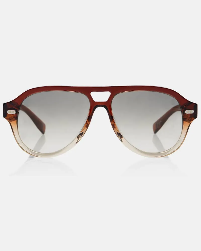 Brunello Cucinelli Aviator-Sonnenbrille Paul Braun
