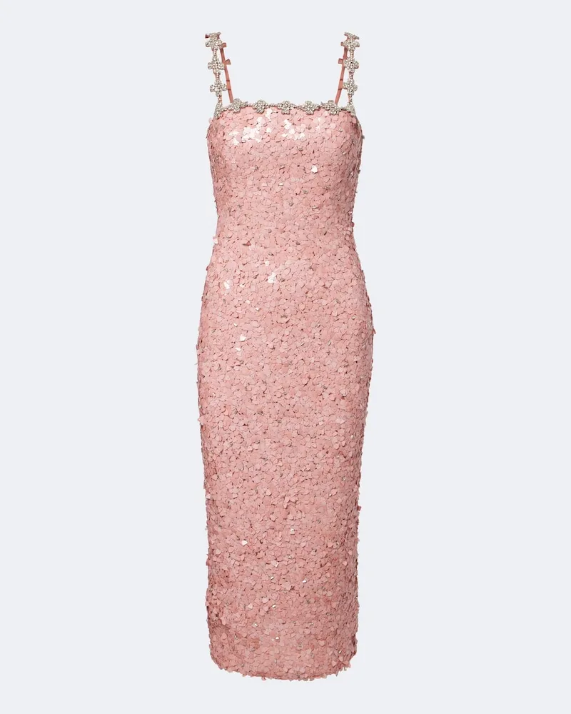 Rachel Gilbert Verziertes Bustierkleid Karter Rosa