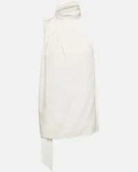 Stella McCartney Top aus Crepe Weiss