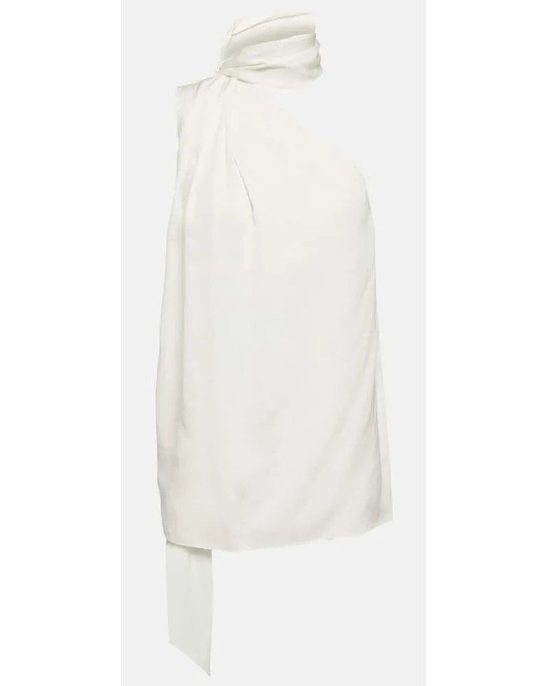 Stella McCartney Top aus Crepe Weiss