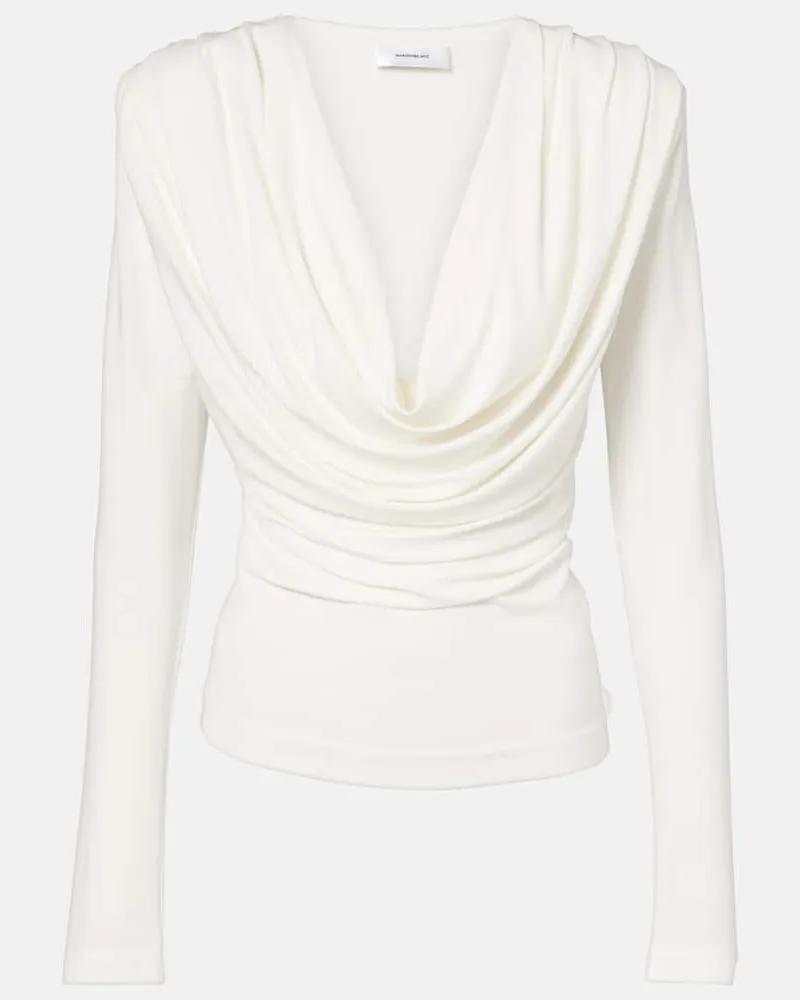 WARDROBE.NYC Top aus Jersey Weiß
