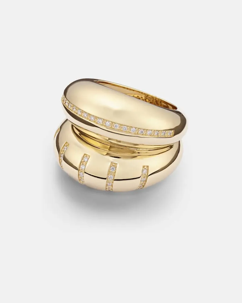 Lauren Rubinski Ring Apollonia aus 14kt Gelbgold mit Diamanten Gold