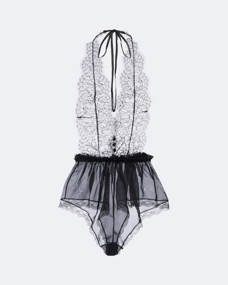 Dolce & Gabbana Body aus Spitze Schwarz