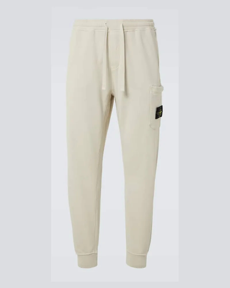 Stone Island Jogginghose Compass aus Baumwolle Beige