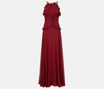 Robe aus Seiden-Georgette
