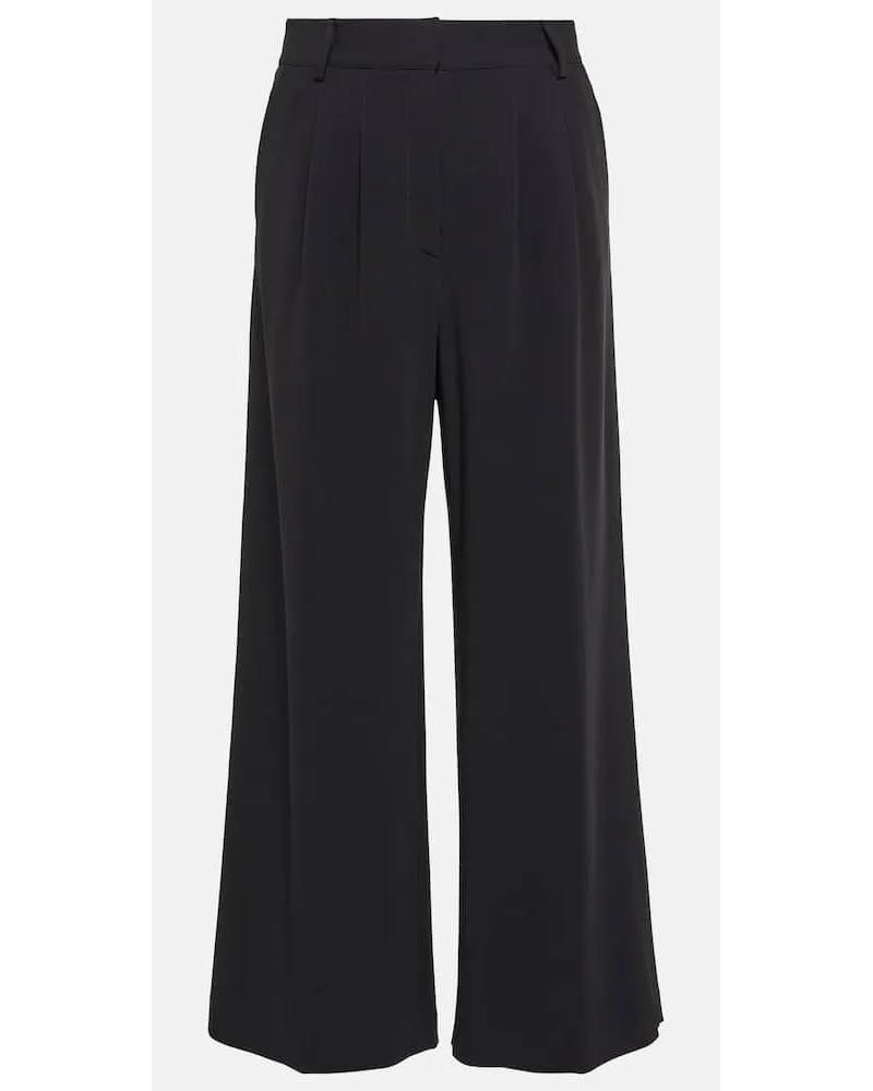 Etro Weite High-Rise-Hose Schwarz