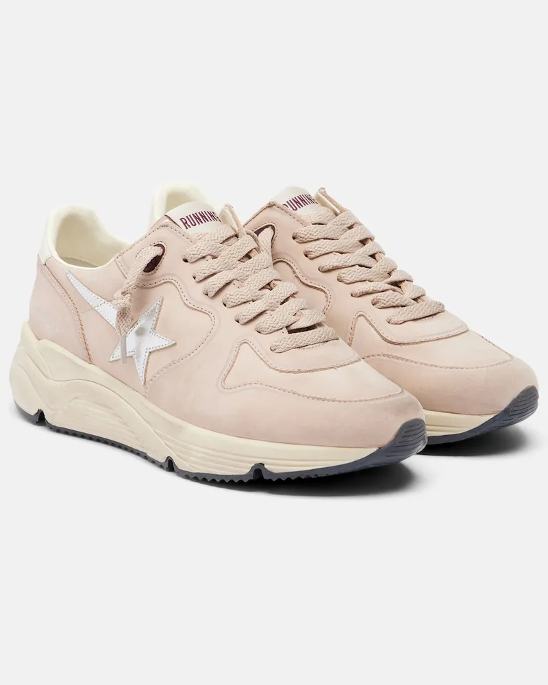 Golden Goose Sneakers Running Sole aus Leder Rosa