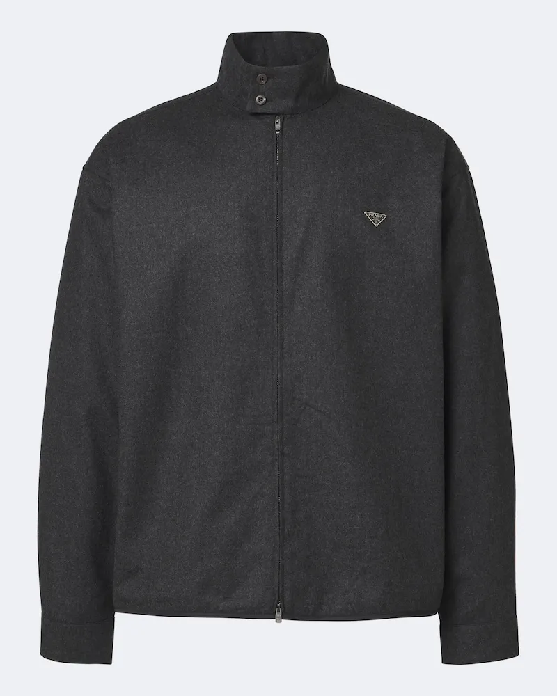 Prada Jacke aus Schurwolle Grau
