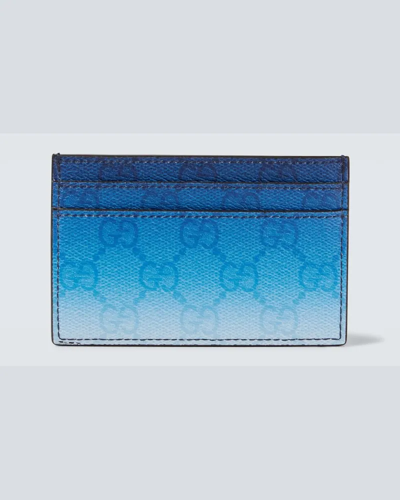 Gucci Kartenetui Gucci Chroma GG Blau