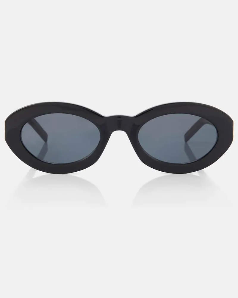 Saint Laurent Ovale Sonnenbrille SL M136 Schwarz