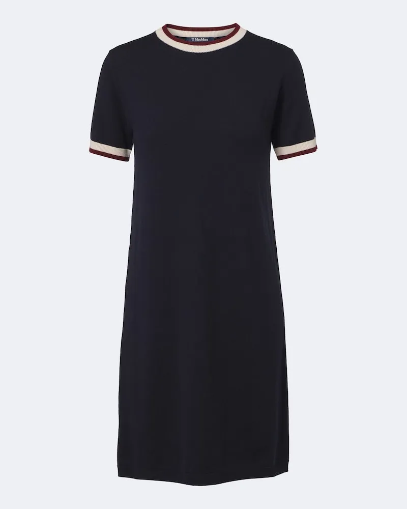Max Mara Minikleid aus Wolle Blau
