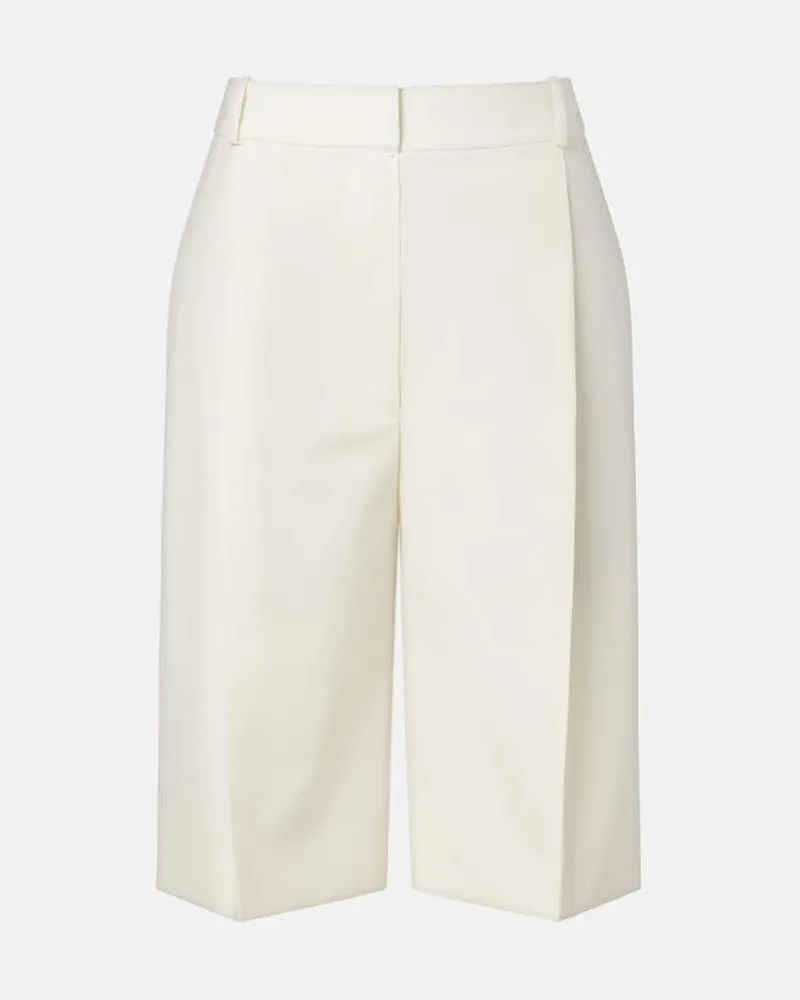 Róhe Róhe Bermuda-Shorts aus Schurwolle Weiß