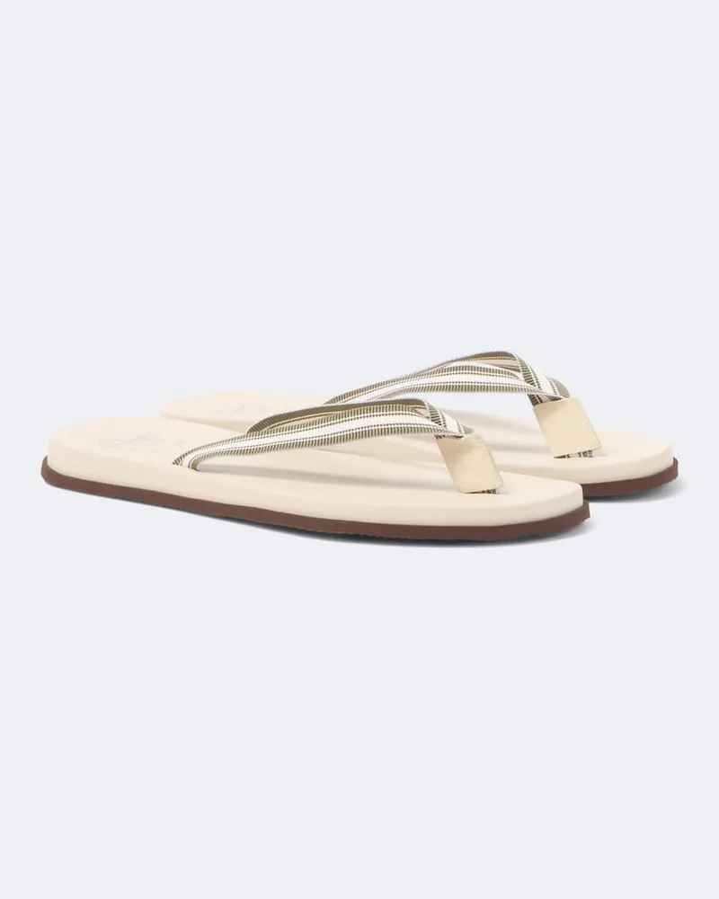 Brunello Cucinelli Sandalen mit Leder Grün