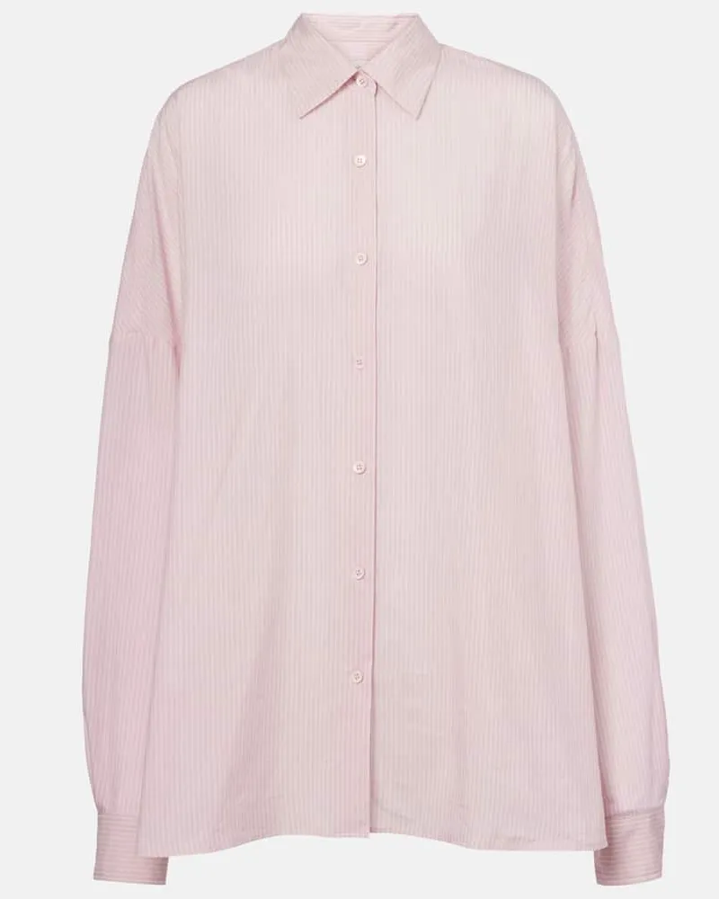 Dries van Noten Hemd aus einem Baumwollgemisch Pink