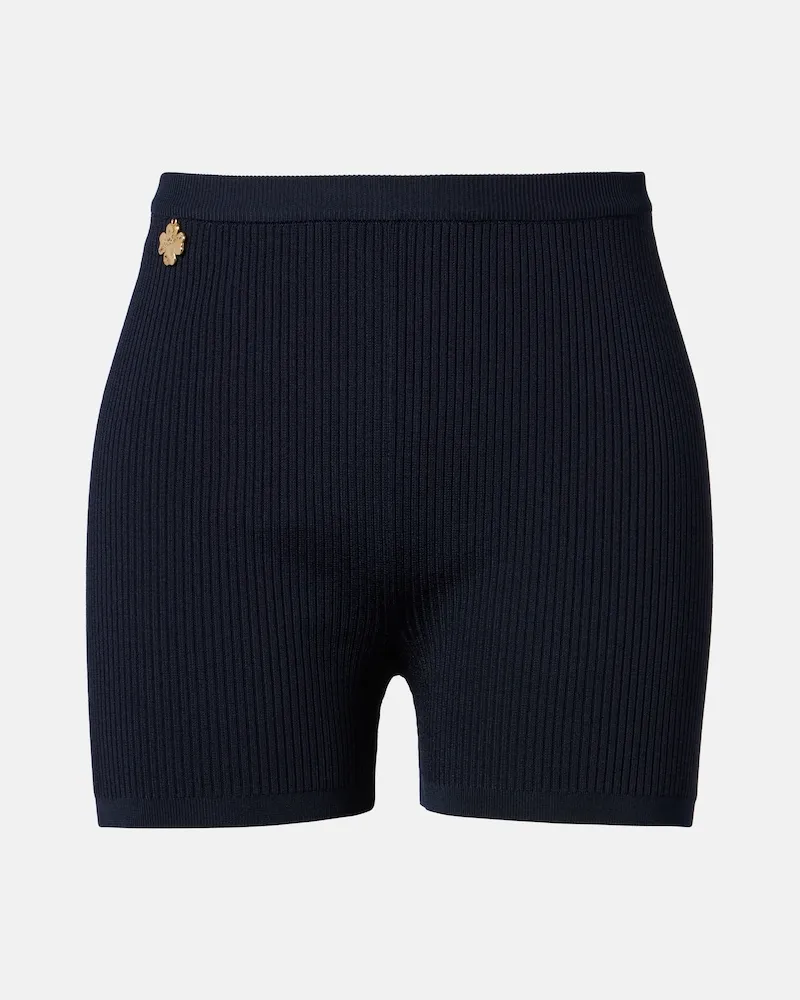 Saint Laurent Shorts aus Strick Blau