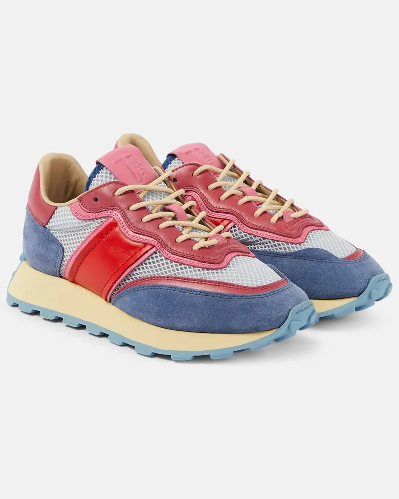 TOD'S Sneakers Tod's 1T mit Veloursleder Multicolor