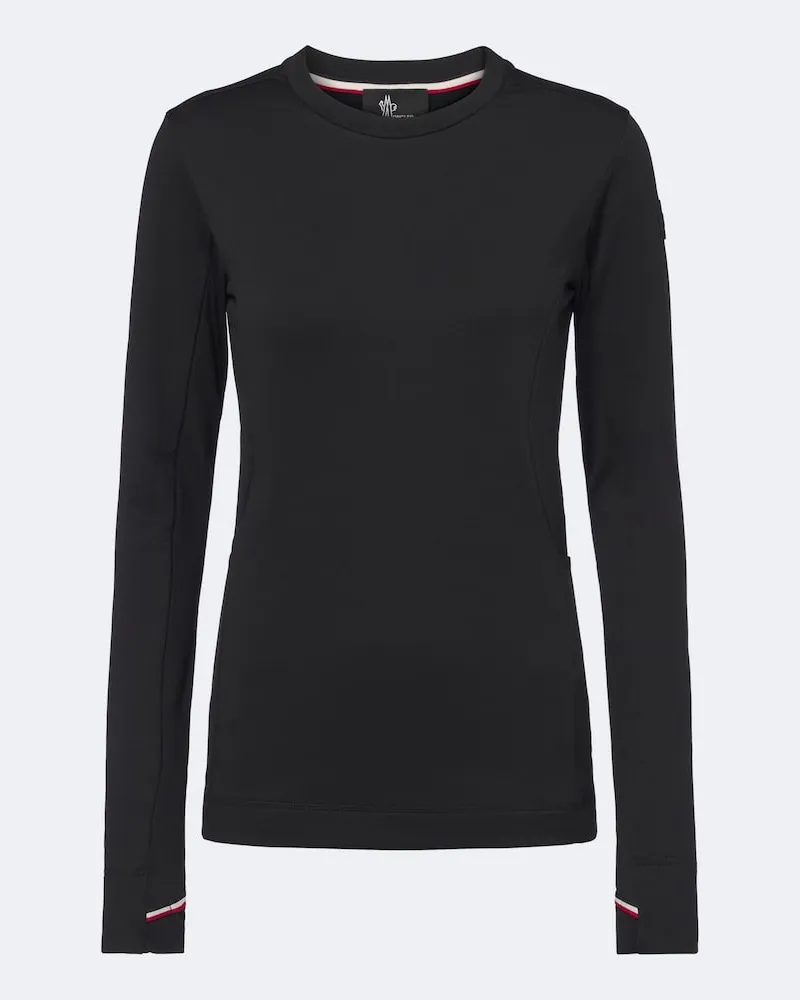 Moncler Ski-Top aus Polartec Schwarz