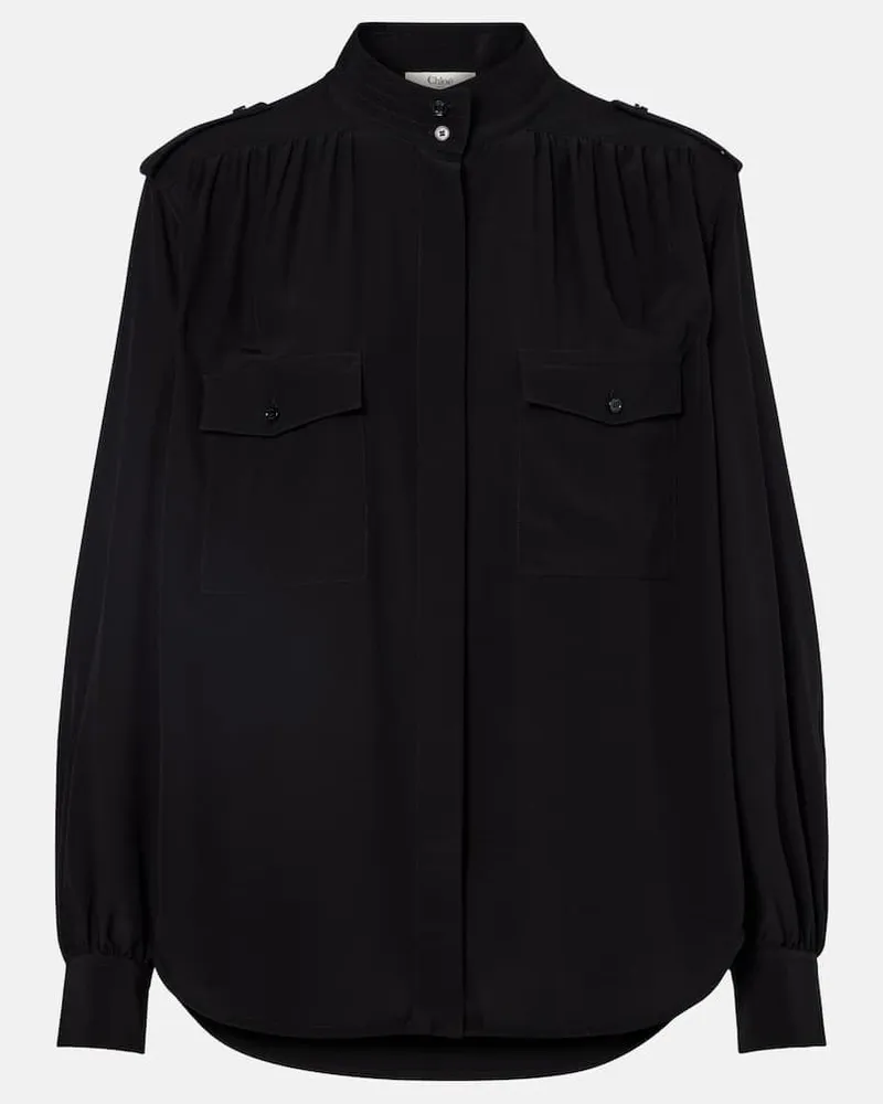 Chloé Chloé Hemd aus Seide Schwarz