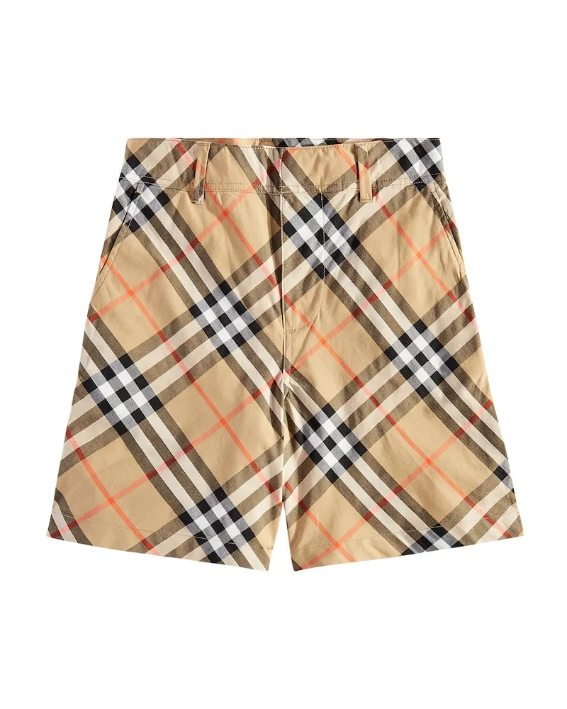 Burberry Shorts Burberry Check aus Baumwolle Nude