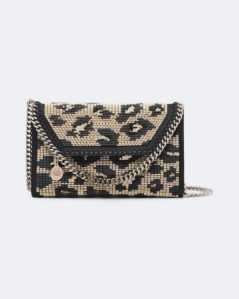 Stella McCartney Verzierte Crossbody Bag Falabella Mini Gold