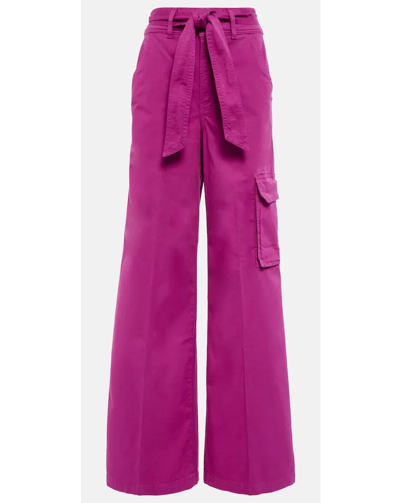 Veronica Beard Cargohose Belissa aus Baumwolle Pink