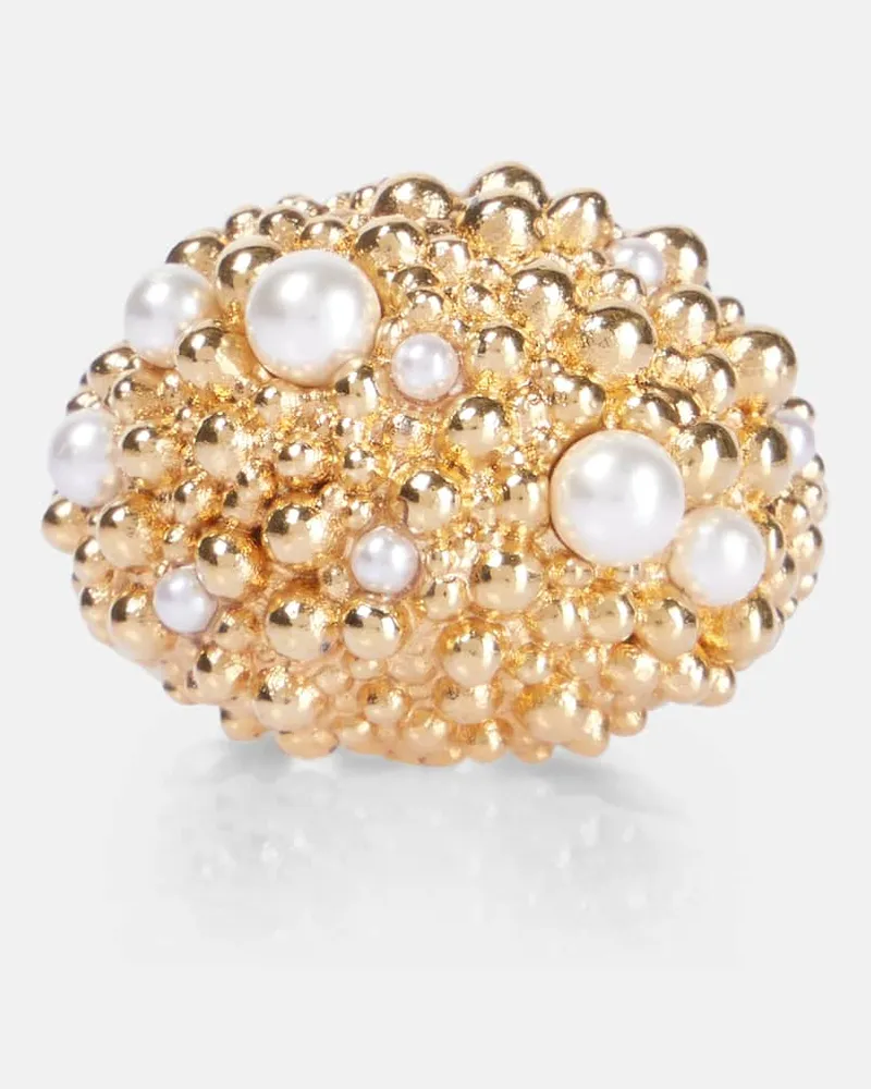 Chloé Chloé Ring Chloé Shells mit Zierperlen Gold