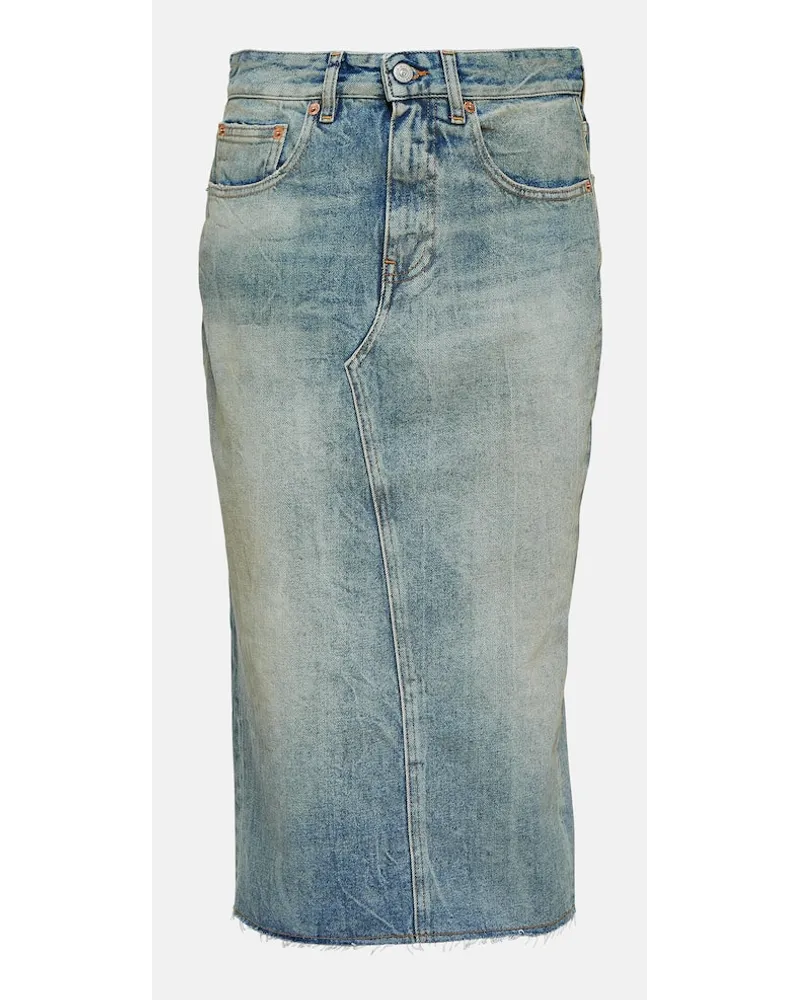 Maison Margiela Jeansrock Blau