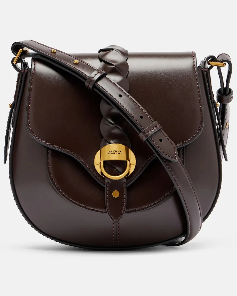 Isabel Marant Schultertasche Altay Small aus Leder Braun