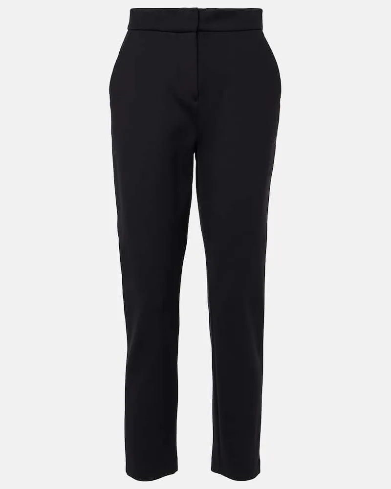 Max Mara Gerade Cropped-Hose Orlando Schwarz