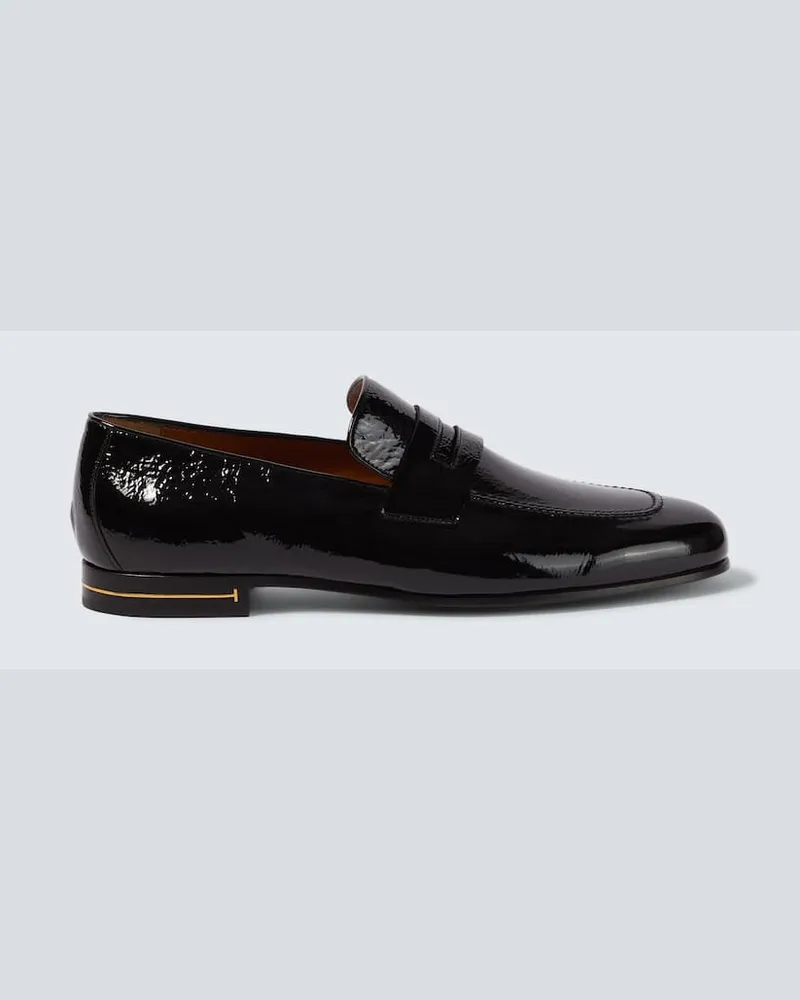 Tom Ford Loafers aus Lackleder Schwarz