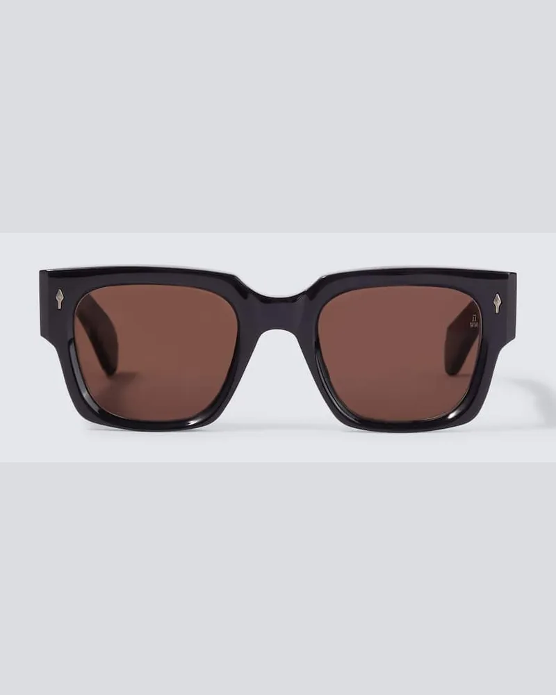 Jacques Marie Mage Eckige Sonnenbrille Enzo Braun
