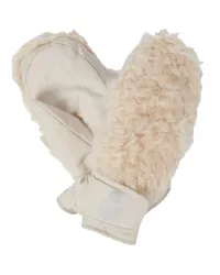 Isabel Marant Faeustlinge Naerka mit Faux Shearling und Shell Beige