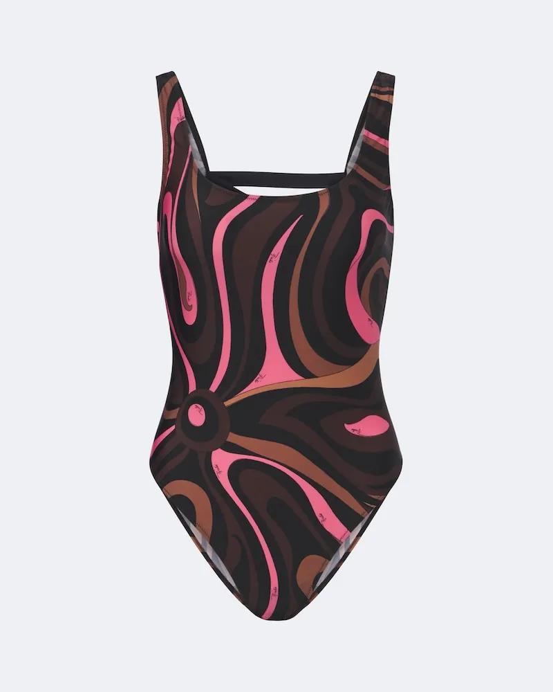Emilio Pucci Badeanzug Marmo Multicolor