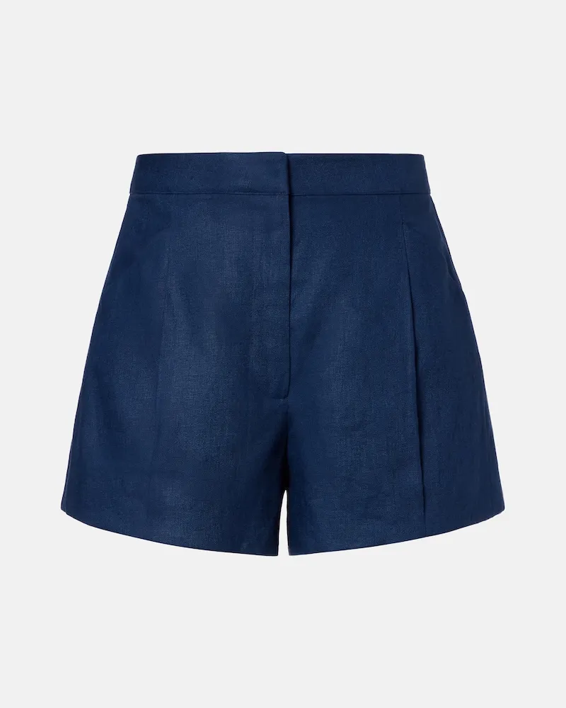 Posse Shorts Rosalie aus Leinen Blau