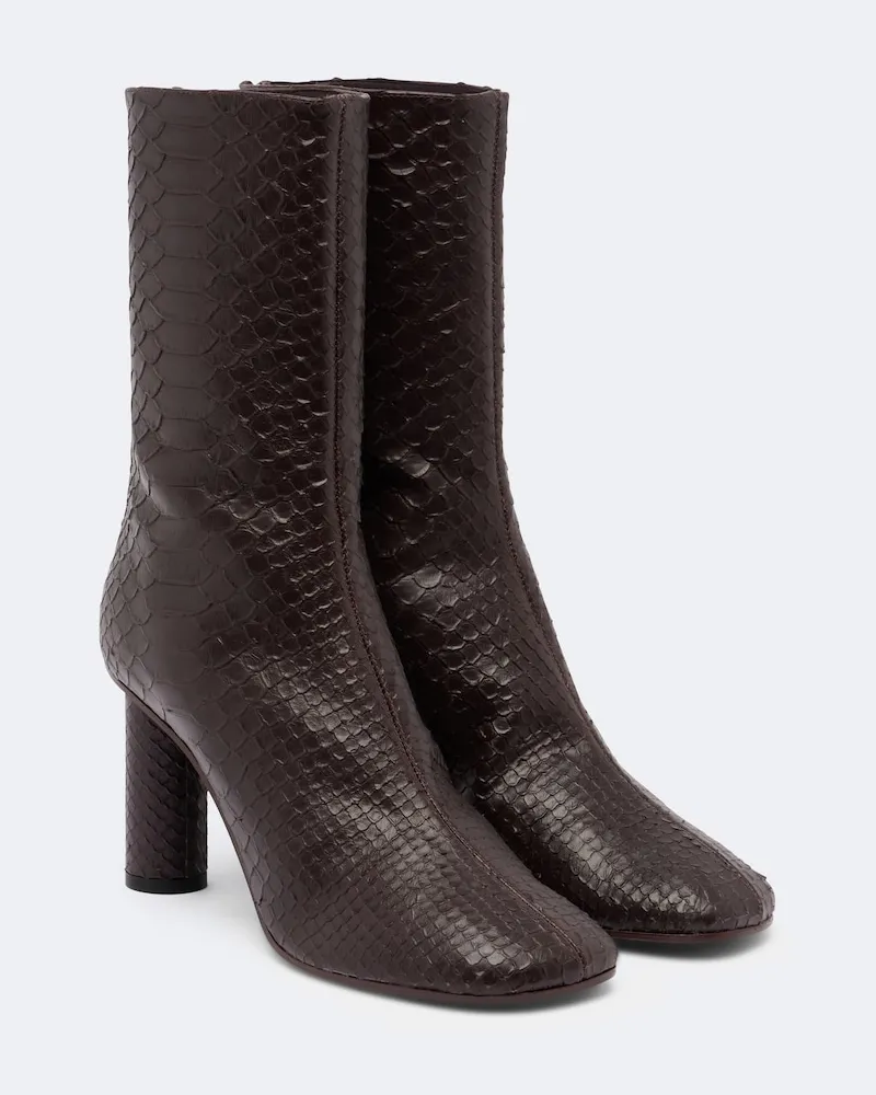 Paris Texas Ankle Boots Alice aus Leder Braun