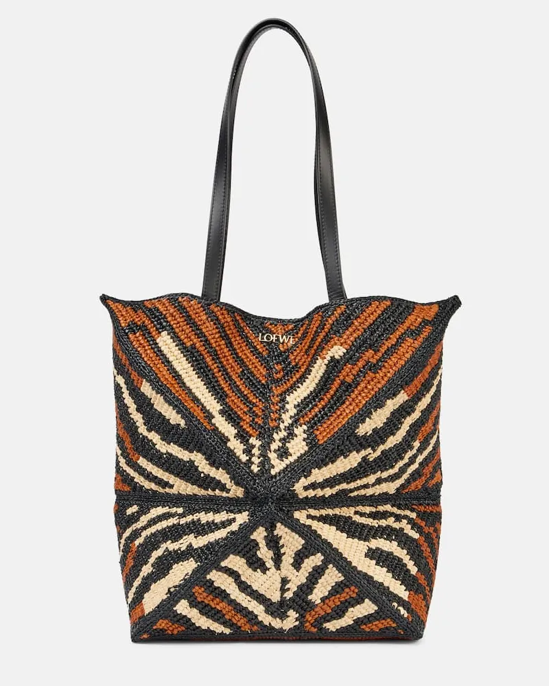 Loewe Paula's Ibiza Tote Bag Puzzle Fold Medium Multicolor