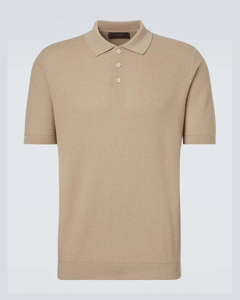 Slowear Polohemd aus Baumwolle Beige