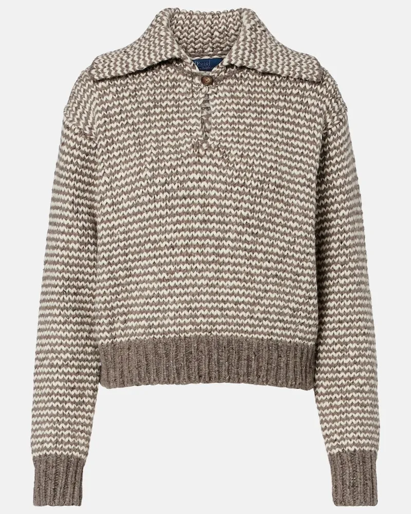 Ralph Lauren Pullover aus Baumwolle und Wolle Grau