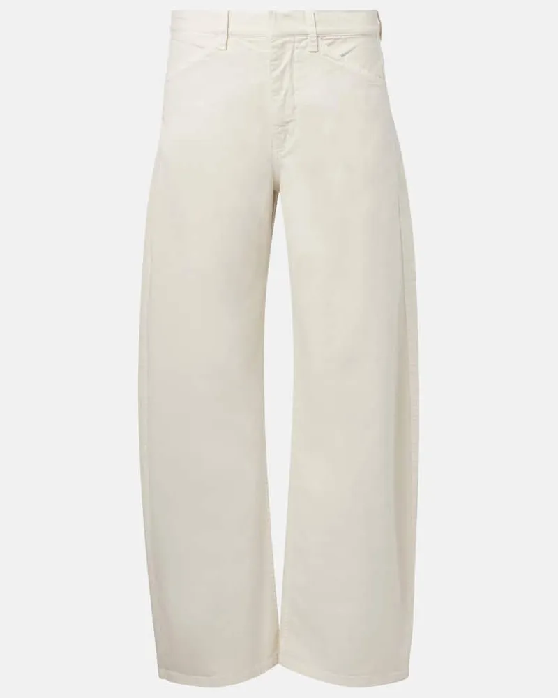 Nili Lotan Hose Tribeca aus Baumwoll-Twill Weiß