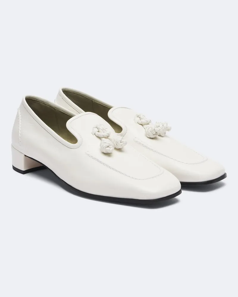 Bottega Veneta Loafers Romeo aus Leder Weiß