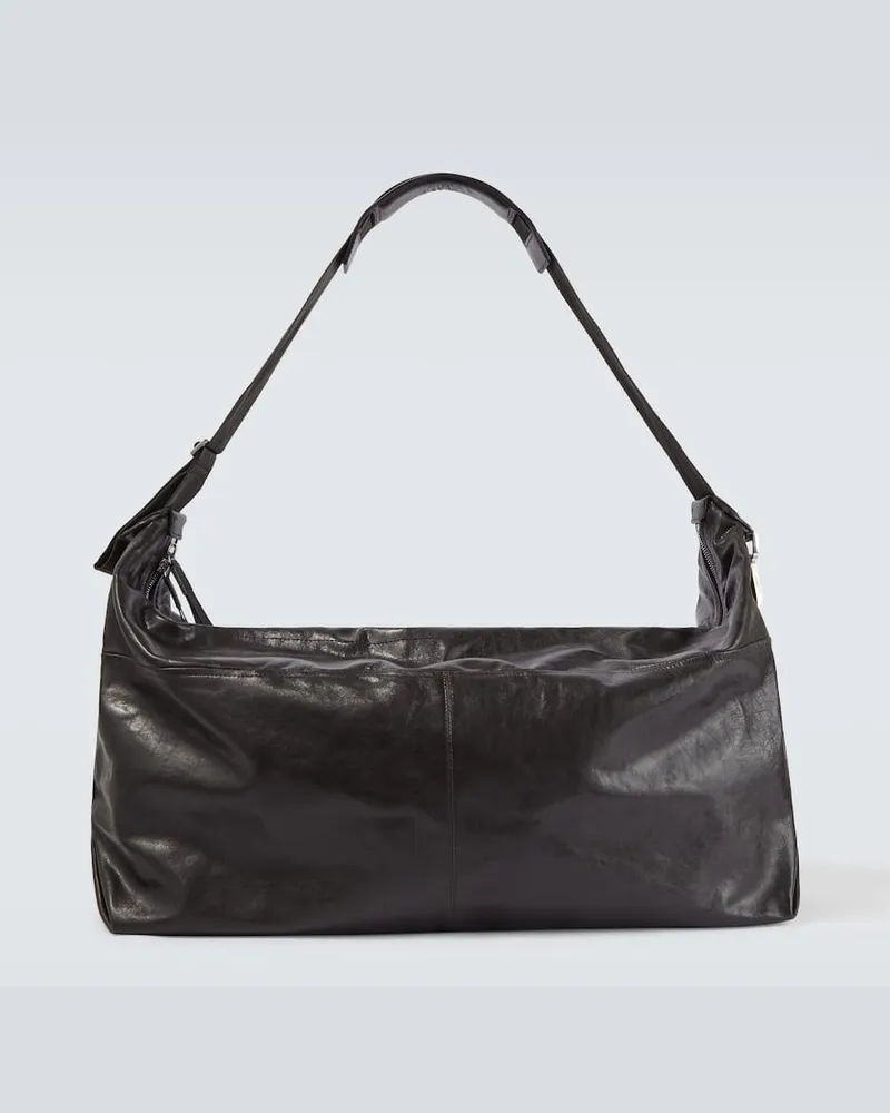Christophe Lemaire Weekender Berlingot 72H aus Leder Braun